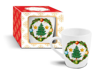 Hrnek 340ml STROMEK vánoční, DB, keramika