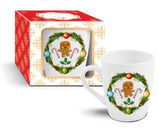 Hrnek 340ml PERNÍČEK vánoční, DB, keramika