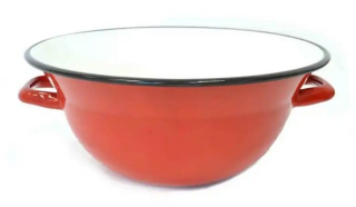 Krajáč d30cm (5,0l) červený, smalt