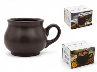 Hrnek 300ml BUCLÁK, tmavá keramika, DB