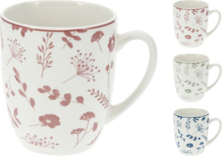Hrnek 350ml, KVÍTÍ, mix barev, porcelán