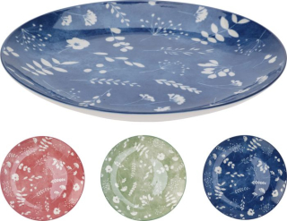 Talíř d19cm dezertní, KVÍTÍ, mix barev, porcelán