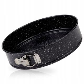 Forma d22cm, 1dno dortová, v.6,7cm, NATURE černá, nepřilnavý povrch