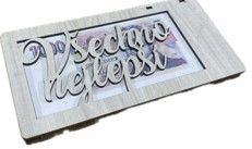 Krabička na peníze, VŠECHNO NEJLEPŠÍ, dřevěná