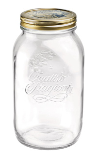 Sklenice zavařovací 1500ml QUATTRO ST. d12,2x21cm, víčko d86mm, sklo