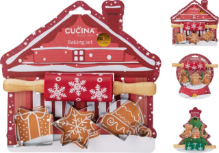 Sada 4dílná, na pečení, vánoční