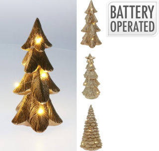 Stromeček 15,5cm, vánoční, LED, mix druhů