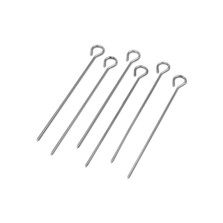Jehla 22cm, 6ks, kulatá d2,4mm, BBQ GURU, gril, NR