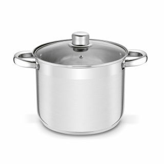 Hrnec d22x18cm+PO sklo, ( 6,5l) GASTRO PROSTY, indukce, NR