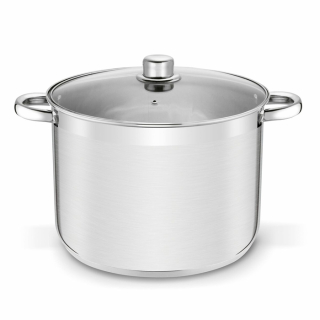 Hrnec d28x21cm+PO sklo, (12,0l) GASTRO PROSTY, indukce, NR