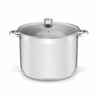 Hrnec d30x22cm+PO sklo, (15,0l) GASTRO PROSTY, indukce, NR