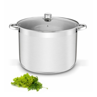Hrnec d34x24cm+PO sklo, (20,0l) GASTRO PROSTY, indukce, NR