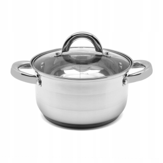 Hrnec d22cm+PO sklo, ( 4,0l) ROGER, indukce, NR