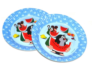 Talíř d18cm- 6ks-KRTEK a kamarádi, párty, papírový