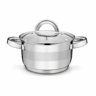 Hrnec d16cm+PO sklo, ( 1,5l) ROGER, indukce, NR
