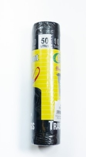 Sáčky odp. 50l-10ks-55x75cm, zatah. EXCELLENT, černé