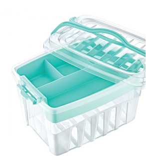 Box 9,00l, 30x22x18,5cm, PIKNIK, 2ucha, transp.plast