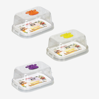 Máslenka 16x7,5x11,5 cm, klick, držadlo, plast