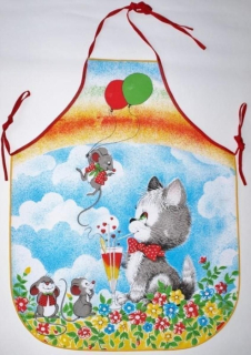 Zástěra KOCOUREK J515 dětská 73x60cm