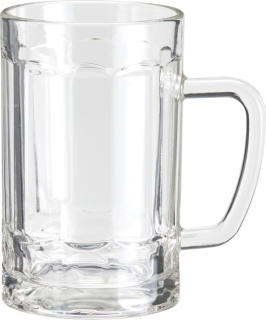 Sklen. 380ml, 1ks, bez cejchu, ucho, pivo
