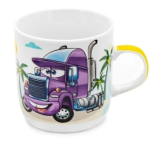 Hrnek 230ml NÁKLADNÍ AUTÍČKO, dětský, BL-777, porcelán