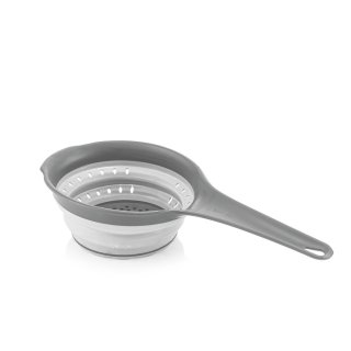 Cedník d31cm oválný, pružný, skládací, plast