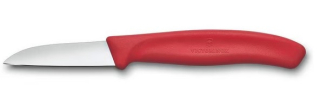 Nůž 6cm loupací SWISS Classic červený, NR/plast
