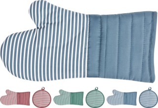 Chňapka 18x34cm prstová+chňapka d21cm, 3barvy, textil