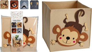 Box 27,0l, 30x30x30cm, 4druhy, dětský, skládací, textil