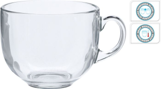 Hrnek 460ml JUMBO, tvrz.sklo