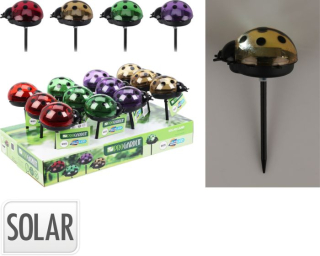 Svítilna solární BERUŠKA, 4barvy, LED, plast