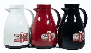 Termokonvice 1,0l, 3BARVY perleť., (75100), plast/sklo