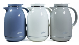 Termokonvice 1,5l, 3BARVY perleť., (29150-1), plast/sklo
