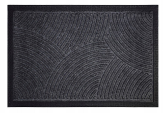 Rohož 60x40cm VLNKY DN-01 šedá, guma+textil