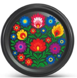 Víčko TWIST 82-10ks FOLKLOR modrý, (skl.720ml) *1/2026