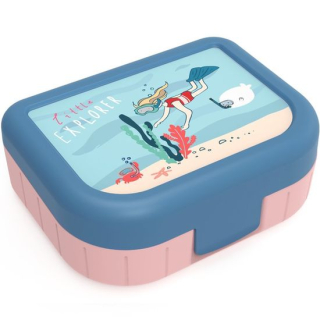 Box 1,00l, svačina, růž. MEMORY KIDS, IML, 17x13x6cm, plast