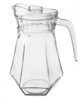 Džbán 1,30l + víčko, d13,5x21cm, max 60°C, transp.plast