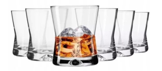 Sklen.290ml, 6ks, X, d8,5x10,5c, whisky