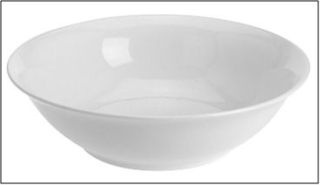 Mísa d20cm, bílá porcelánová 0,9l, v.5,8cm