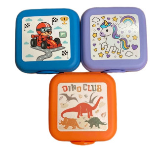 Dětský svačinový box DINO, AUTA, JEDNOROŽEC
