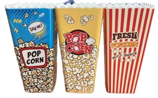 Box na popcorn POPCORN 1,30 l, mix 3 dekorů