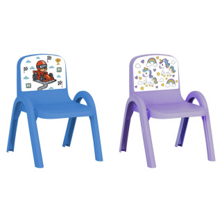 Dětské křesílko, modré nebo fialové, plast