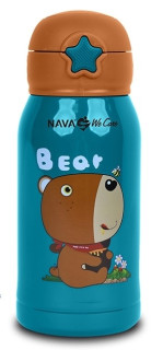 Termoláhev s nápitkou BEAR 0,5 l, modrá