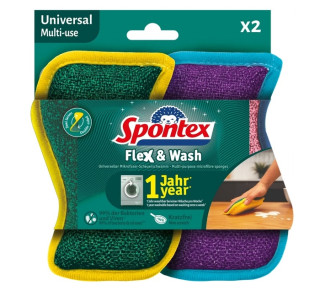 Houbičky na nádobí Flex & Wash, sada 2 ks SPONTEX