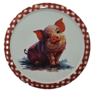 Víčka TWIST 82 s motivem prasátko PORKY, 10 ks