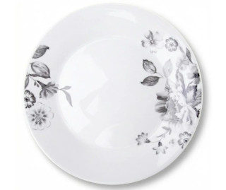 Mělký talíř SUSANNE Ø 23 cm, květiny, porcelán