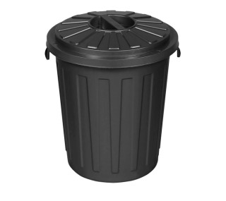 Odpadkový koš POPELNICE 50 l, s víkem, grafit