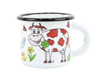 Smaltovaný hrnek KRAVIČKA, 0,25 l