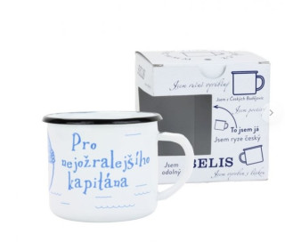 Smaltovaný hrnek NEJOŽRALEJŠÍ KAPITÁN 0,35 l