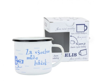 Smaltovaný hrnek VODÁK/HÁČEK 0,35 l